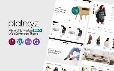 Platrxyz Pro – мінімальна тема WooCommerce