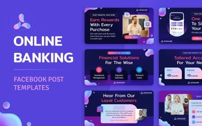 Banking and Finance Facebook Banner Templates