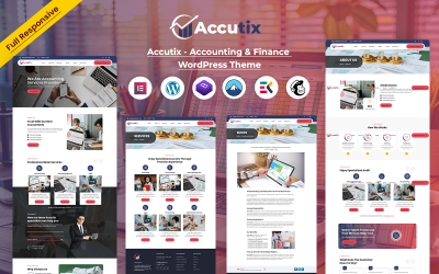 Accutix - тема WordPress для бухгалтерського обліку та фінансів