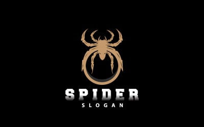 Spider Logo Insect Animal Vector Premium V11