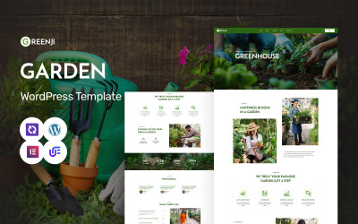 Greenji - Servizi di giardinaggio, cura del giardino e paesaggistica Tema WordPress Elementor