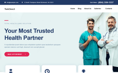 TishClinic5 – Thème WordPress pour clinique médicale