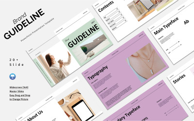 Brand Guideline keynote presentation template