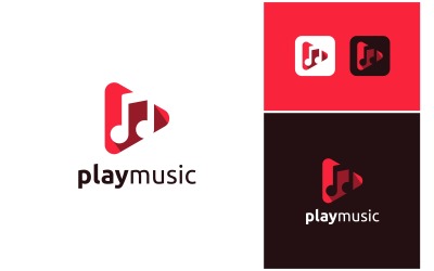 Video Music Play Button Logo