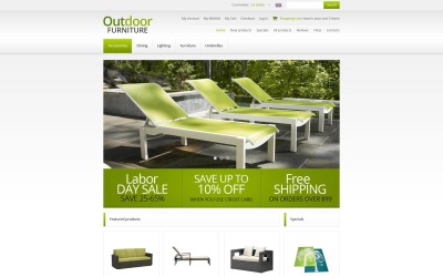 Outdoor Furniture Zen车 Template