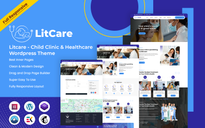 Litcare - Child Clinic &amp;amp; Healthcare Wordpress Theme