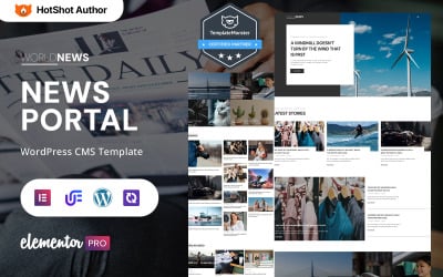 Worldnews - News Portal And Magazine Portal WordPress Elementor Theme