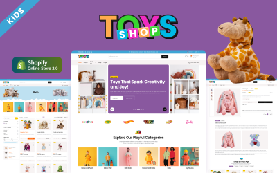 Toys Shop - Online leksaksbutik Shopify-tema