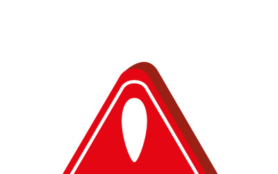 感叹号3d. 警告警报，危险标志. Attention symbol.