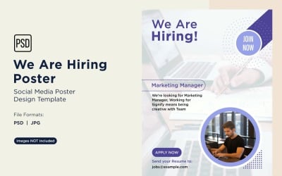 We are Hiring Poster Design Template 57