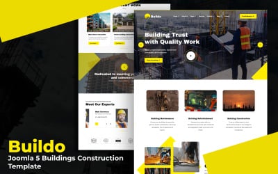 Buildo - Joomla 5 Modelo de construção de edifícios