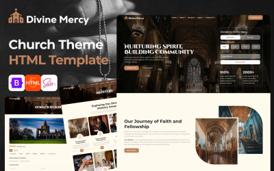 Divine Mercy - Church HTML Template with Events, Donations &amp;amp; Sermons