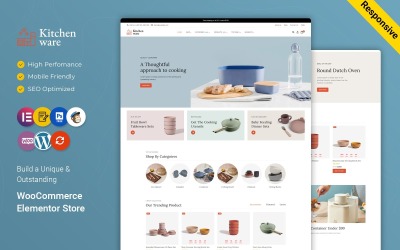 Kitchenware - Kuchnia, AGD i naczynia Wielofunkcyjny responsywny motyw WooCommerce