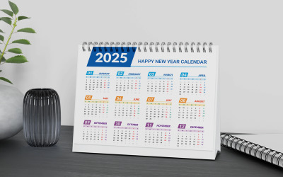 Calendar Design For Office Desk Vector Template