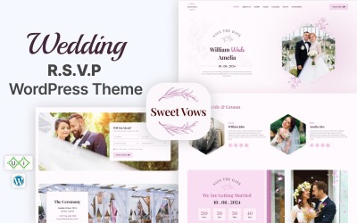 Sweet Vows - Tema WordPress per inviti di nozze e eventi digitali