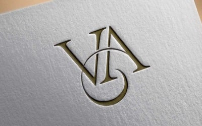 Creative and Minimalist-VA- Logo Design FREE