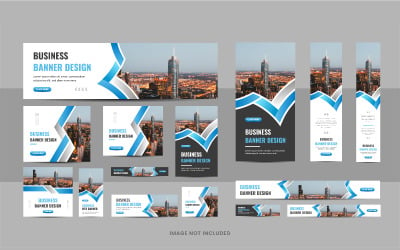 Corporate web banner template bundle or business web banner design