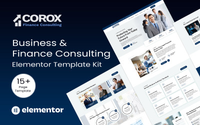 Corox - Business &amp;amp; Finance Consulting Elementor Kit