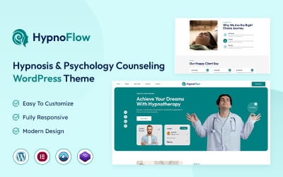 Hypnoflow – Hypnosis &amp;amp; Psychology  Counseling WordPress Theme