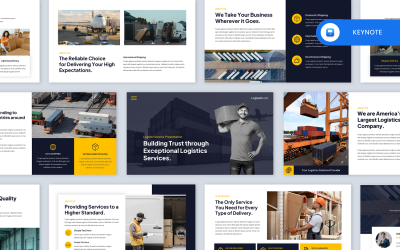 Logiastic - Logistic Service Keynote Template