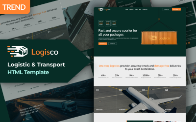 Logisco – Courier &amp;amp; Delivery Service HTML Template