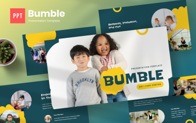 Bumble – Modello di PowerPoint per asilo nido