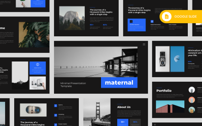 Mateřská – minimální šablona prezentace Google