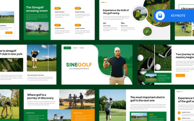 Sinegolf - Keynote-sjabloon voor golfclubs