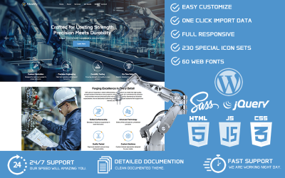 Steelify - Tema de WordPress para acerías