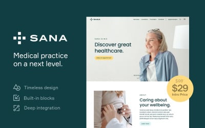 Sana | Medical WordPress Theme