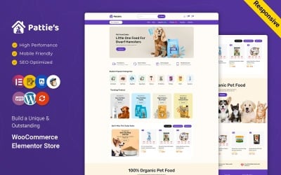 Pattie - Multifunctioneel WooCommerce-thema voor dierenvoeding en dierenwinkels