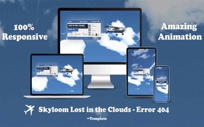 Skyloomv Perdido en las nubes - Plantilla de error 404