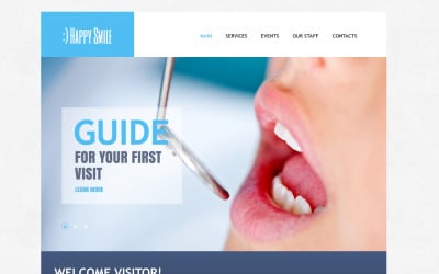 Modelo Drupal para cuidados dentários
