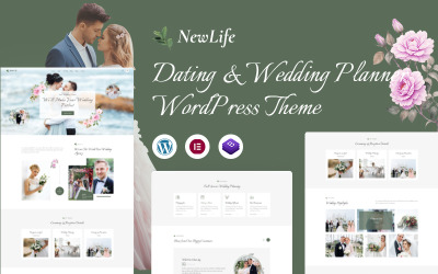 Newlife – Dating &amp;amp; Wedding Planner WordPress-tema