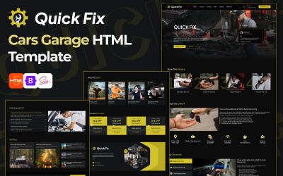 Quick Fix - Autoreparatie en autodiensten HTML5-sjabloon Multifunctioneel