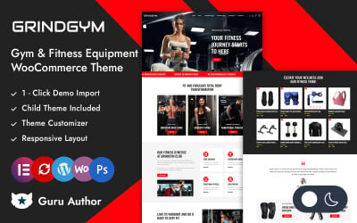 Grindgym - Gym, Yoga and Fitness Equipment Store Elementor WooCommerce Responsive Theme