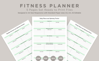 Fitness Planning Pages Set V-17