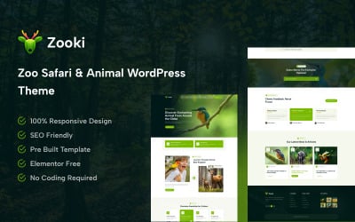 Zooki – преміальна тема для WordPress із тваринами, аніме та мангою у зоопарку