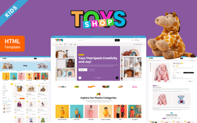 Toy Store - Leksaker och glädje HTML-webbplatsmall