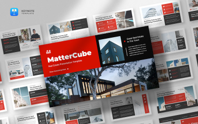 Mattercube - Plantilla de presentación de Keynote sobre bienes raíces