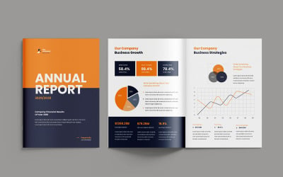 Annual Report Design Corporate Annual Report Layout Template