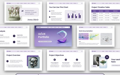 Presentazione PowerPoint del portfolio UI UX