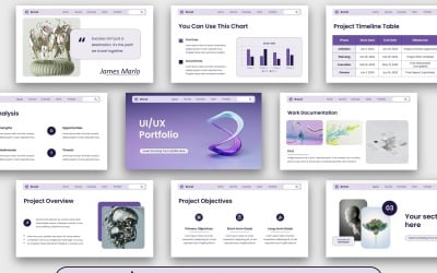 UI UX Portfolio Google Slides