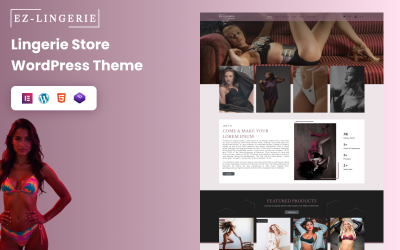 EZ Lingerie – Lüks İç Giyim Mağazaları İçin En İyi Şablon