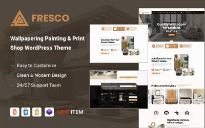 Fresco – Tema de WordPress para tienda de pinturas e impresiones y empapelado