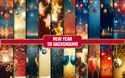 Happy New Year Background Bundle