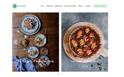 Restoran - Restaurant, Online Food Store, Table Reservation, and Take Away Elementor WordPress Theme