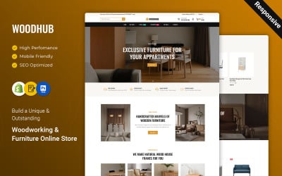 WoodHub - Wood And Furniture Store and Home Decor Shopify 2.0 Theme