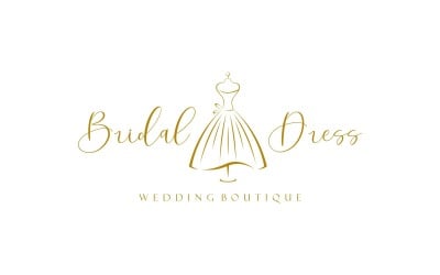 Bridal Gown Dress Wedding Logo