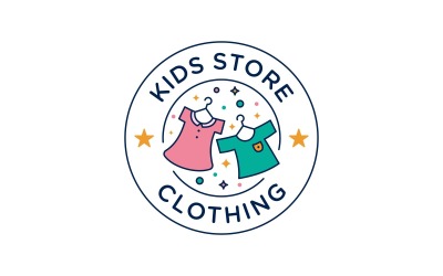 Logo de magasin de vêtements pour enfants